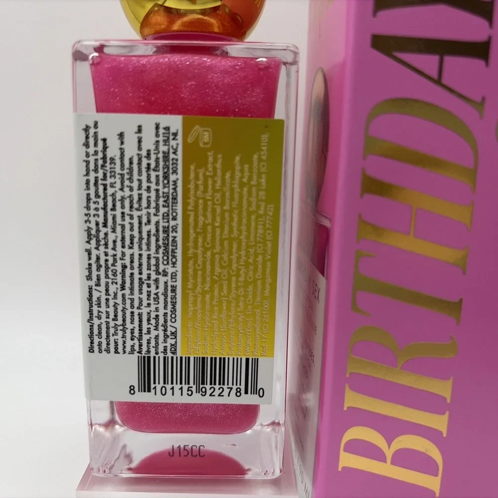 TRULY Birthday Sex Luxury Body Oil Vegan Hyaluronic Acid Boost 3.1 Oz / 90ML NEW